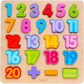 Wooden Number Puzzle Toys, ABC Letter & Number Puzzle for Toddlers 3 Year Old, Preschool Learning Toys for Kids, Educational Name Puzzles Gift for Boys and Girls
