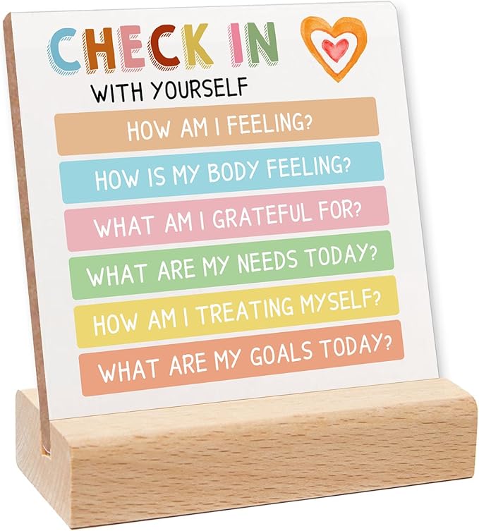 Therapist Office Must Have, Mental Health & Recovery Self Care Psychology Gifts, Corner Classroom Counseling Office & Playroom Decor, Book Center Calming Corner Wooden