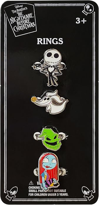 LUV HER Kids Jewelry: 4-Piece Adjustable Rings for Girls, Ring Sets with metal charm Fashion Girls Jewelry Ages 4+