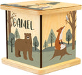 Wooden Piggy Bank for Kids and Adults, Personalized Gift Handmade in USA by BloomOwl, Custom Piggy Bank, Personalized Banks for Kids, Gifts for Baby Boys and Girls (Woodland)
