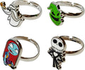 LUV HER Kids Jewelry: 4-Piece Adjustable Rings for Girls, Ring Sets with metal charm Fashion Girls Jewelry Ages 4+