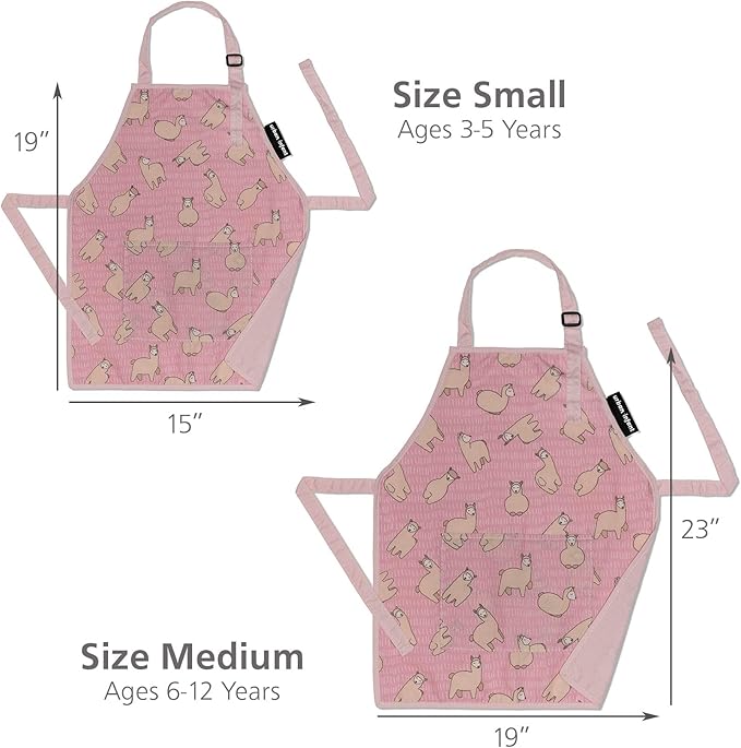 Urban Infant Little Helper Kids Apron - Children's Cooking Art Gardening - Great Gift for Toddler Boys and Girls