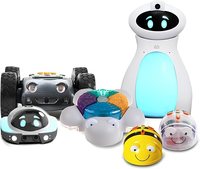 Generic TTS Programming Journey STEAM Programmable Robots Bundle - Glow & Go Bot, Bee-Bot, Blue-Bot, Tuff-Bot The Rugged Robot, Loti-Bot and Oti-Bot Coding Robots for Early Years to 12+ Years