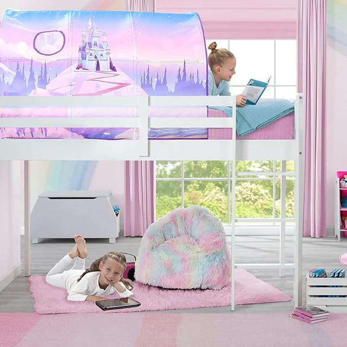 Bed Tent for Kids Lucky Castle Toddler Bed Tent Foldable Game House for Children Play Tents for Girls Boys Sleeping Canopy Playhouse