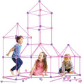 Kids Fort Building Kit 120 Pieces Construction STEM Toys for 3 4 5 6 7 8 9 10 11 12 Years Old Boys and Girls Ultimate Forts Builder Gift Build DIY Educational Learning Toy for Indoor Outdoor