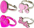 LUV HER Kids Jewelry: 4-Piece Adjustable Rings for Girls, Ring Sets with metal charm Fashion Girls Jewelry Ages 4+