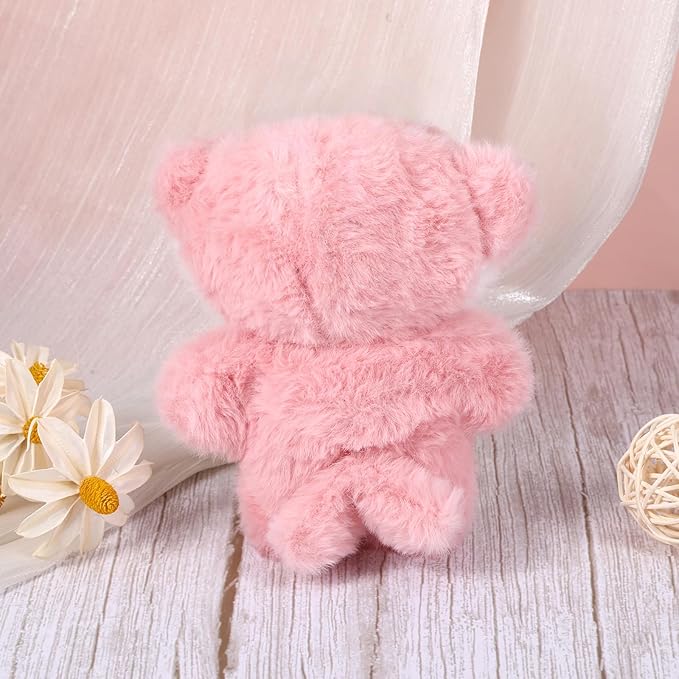 Cute Clothes Outfit for 17cm Doll, Adorable Dolls Outfits,Dress Set for Accessories, Fashion Chic Figure Clothes Set (No Figure,Pink)