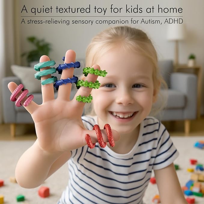 Sensory Fidget Toys for Kids Adults,12PCS Flexible Fidget Sticks for Stress Anxiety Autistic ADHD, Calm Down Travel Airplane Essentials Toys, Stuffers for Teens Kids
