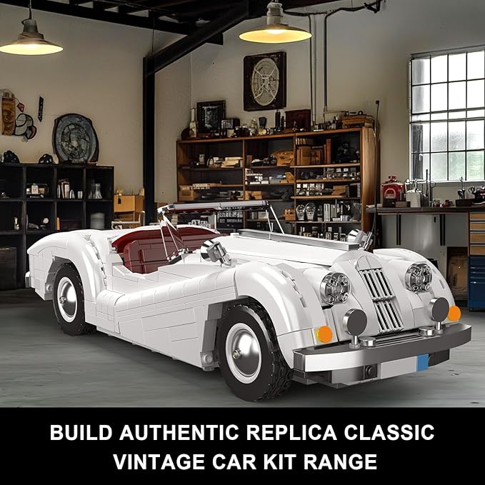 Mould King 10236 Supercar Car Building Set, MOC Sport Car Model Kit, Convertible Classic Racing Building Blocks Set, Home Decoration Gift for Teens Adults(1302 PCS)
