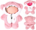 17cm Doll Clothes,Outfits for Clothes Set,Plush Shark Outfit and Clothes Accessories for 6.7 Inches Doll Clothes,Faking Animal Outfit Jumpsuit,Cute Dress Up Clothes Accessories for Dolls