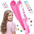 Hair Gem Stamper Kit,Bling Hair Jewels for Girls, Hair Styling Tool with Reusable Shining Diamonds, Christmas Birthday Arts & Crafts Gift for 5-12 Year Old Girl