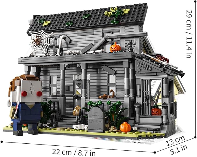 Halloween House Building Blocks Kits, Present for Friends and Fans，Collectible Decoration Building Toy(797 Pieces) Compatible with Lego