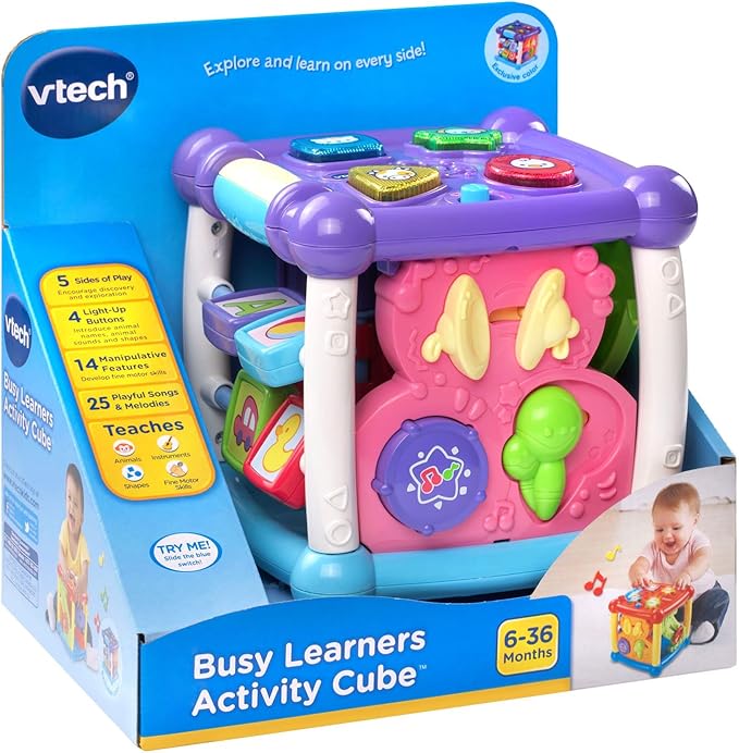 VTech Busy Learners Activity Cube, Purple