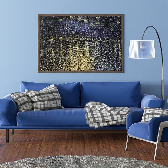 MaxRenard Game 1000 Pieces Jigsaw Puzzle Fine Art Collection Toy Starry Night Over The Rhone by Vincent Willem Van Gogh