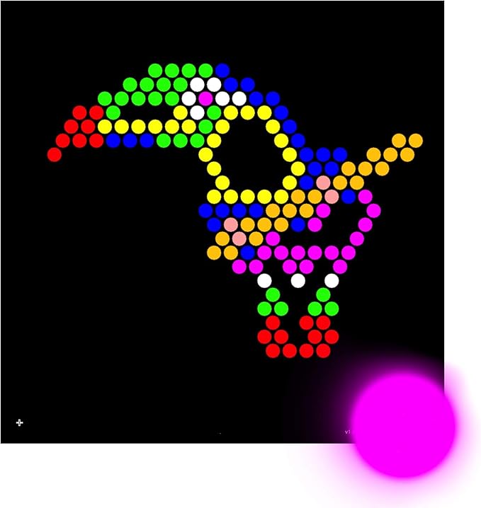 Zoo Refill templates for Lite Brite Cube, Flat-Screen, and Four Share (10 Sheets, 7x7)