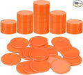 uxcell Plastic Poker Chips, Learning Counters Counting Counters Disks Markers Opaque Game Tokens for Game Play Math Counting