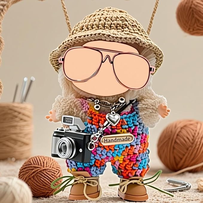 Doll Clothes Set & Outfit for Blind Box Dolls of 5.91-6.7inch (15-17cm) with Accessories Luxury Chic Stylish Adorable Cute Unique Style of Dolls Clothes for Dress up 6 Pieces (No Doll) (O)