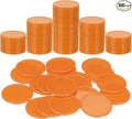 uxcell Plastic Poker Chips, Learning Counters Counting Counters Disks Markers Opaque Game Tokens for Game Play Math Counting