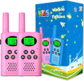 Walkie Talkies for Kids 2 Pack, Toys for Ages 4-13 Year Old Boys Girls with Flashlight LCD Screen, Long Range 22 Channels 2 Way Radio Indoor Outdoor Adventure Easter Xmas Birthday Gifts (Pink)