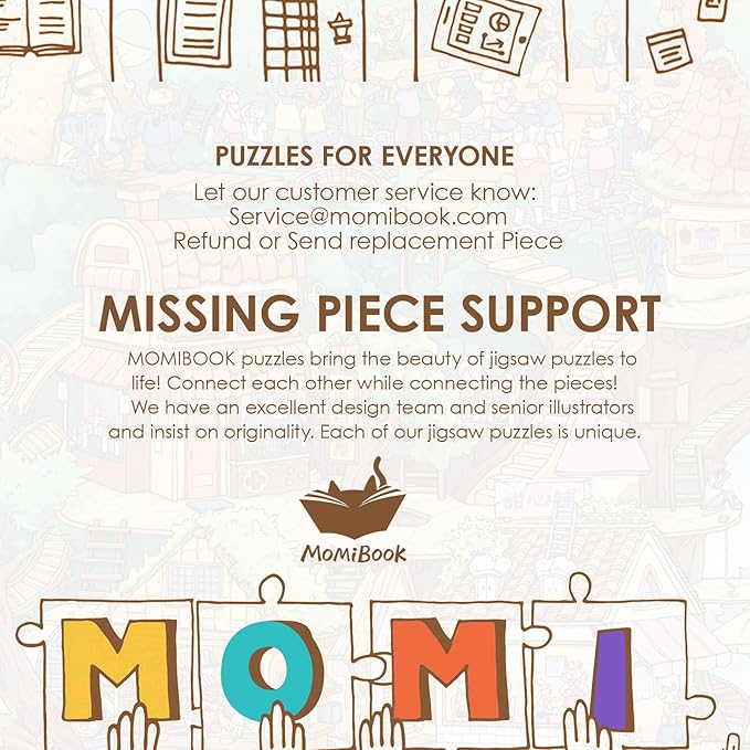 MOMIBOOK 1000 Piece Puzzle for Adults Jigsaw Puzzles of The Wonderful Tree House Expedition, Luminous Painting Image Challenging Hard Impossible Puzzle Unique Funny Party Christmas Birthday Gifts