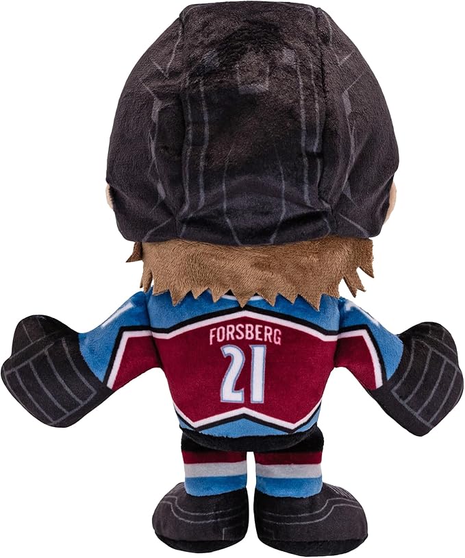 Bleacher Creatures Colorado Avalanche Peter Forsberg 8" NHL Kuricha Sitting Plush - Soft Chibi Inspired NHL Superstar