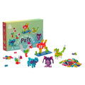 PLUS PLUS Learn to Build Set, Interlocking Mini Building Blocks, 3D Puzzle Construction Stem Toy for Kids - Pets, 275 Pieces