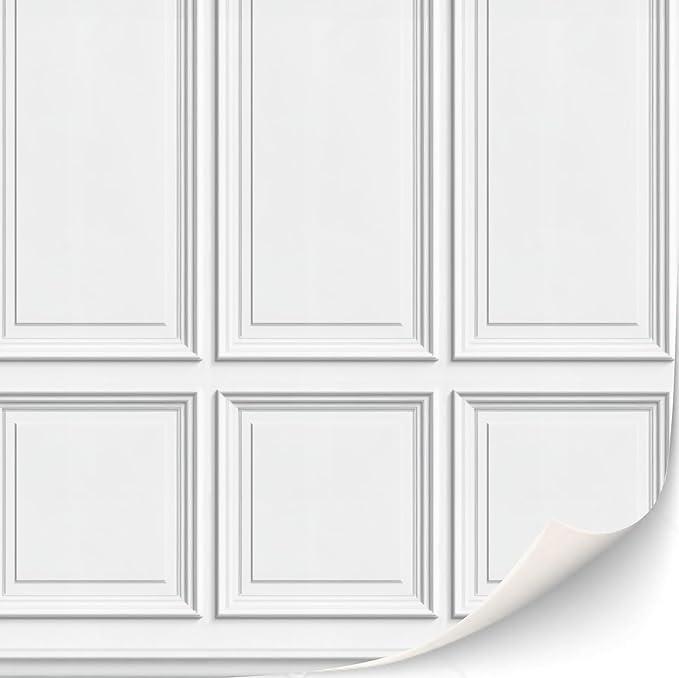 3 Sheets Self-Adhesive Wall Cladding for Dollhouse 1:12 Scale (Wood Paneled Wall (Renaissance))