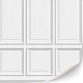 3 Sheets Self-Adhesive Wall Cladding for Dollhouse 1:12 Scale (Wood Paneled Wall (Renaissance))