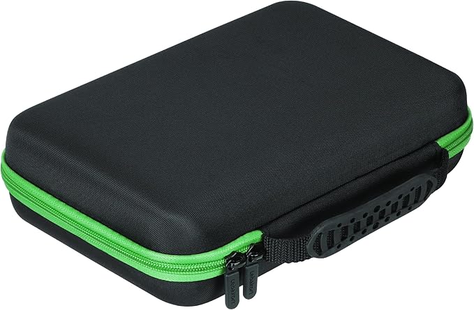 Storage Case Compatible with Leapfrog LeapPad Academy/LeapPad Ultimate/Epic Academy Edition 7-Inch Touchscreen Learning Tablet (Black + Green Case)