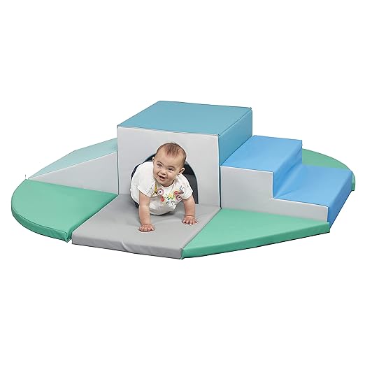 ECR4Kids SoftZone Lincoln Tunnel Climber, Toddler Playset, Contemporary