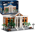 Valley Court Architecture Building Blocks Set with 2-Story,Retro Futuristic Courthouse Mall – with Flying Car & Modular Architecture Building Blocks,(4269PCS)