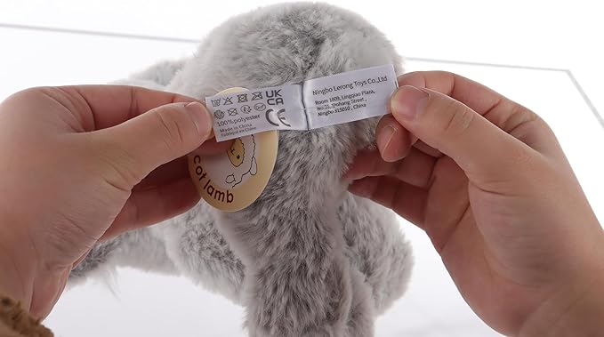 Apricot Lamb Toys Plush Gray Plush Koala Stuffed Animal Soft Cuddly Perfect for Child 8 Inches