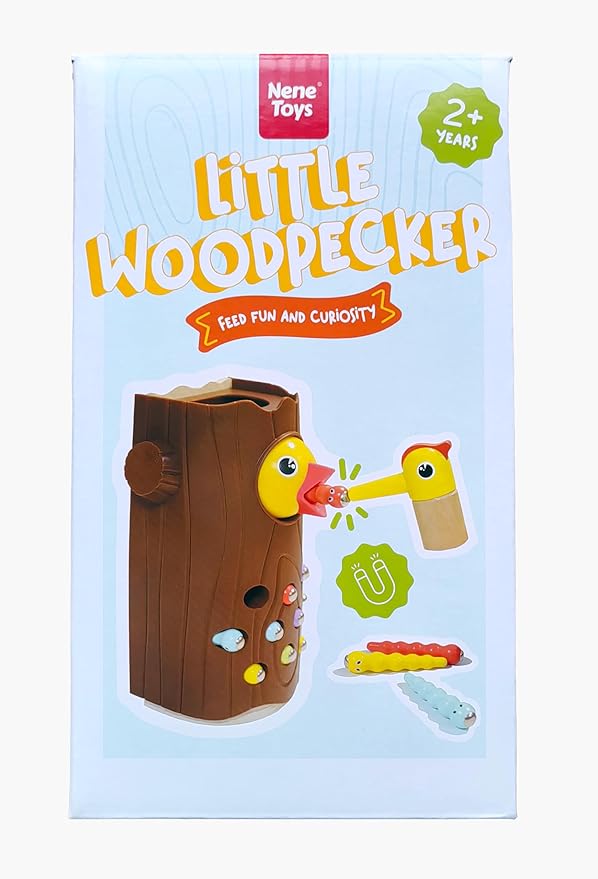 Nene Toys Little Woodpecker – Montessori Magnetic Toy for Toddlers 2-4 – Educational Toy for 2 3 Year Old Kids – Fine Motor Skills Learning Game – Gift Idea for Boys Girls Age 2-3