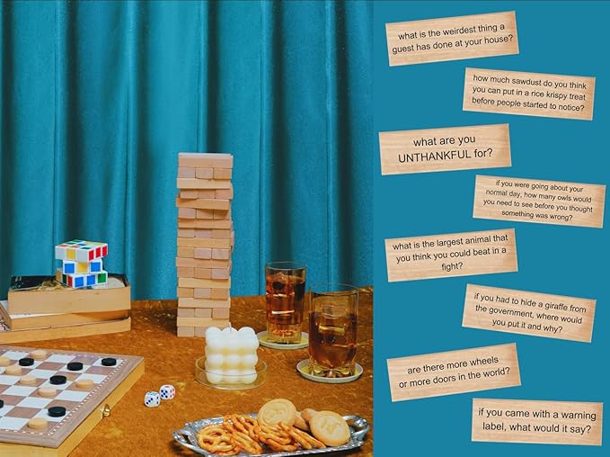 Icebreaker Questions Tumbling Tower Game™ - 54 Fun Conversation Starters - Family and Friends Party - Team-Building, Corporate, Get to Know You