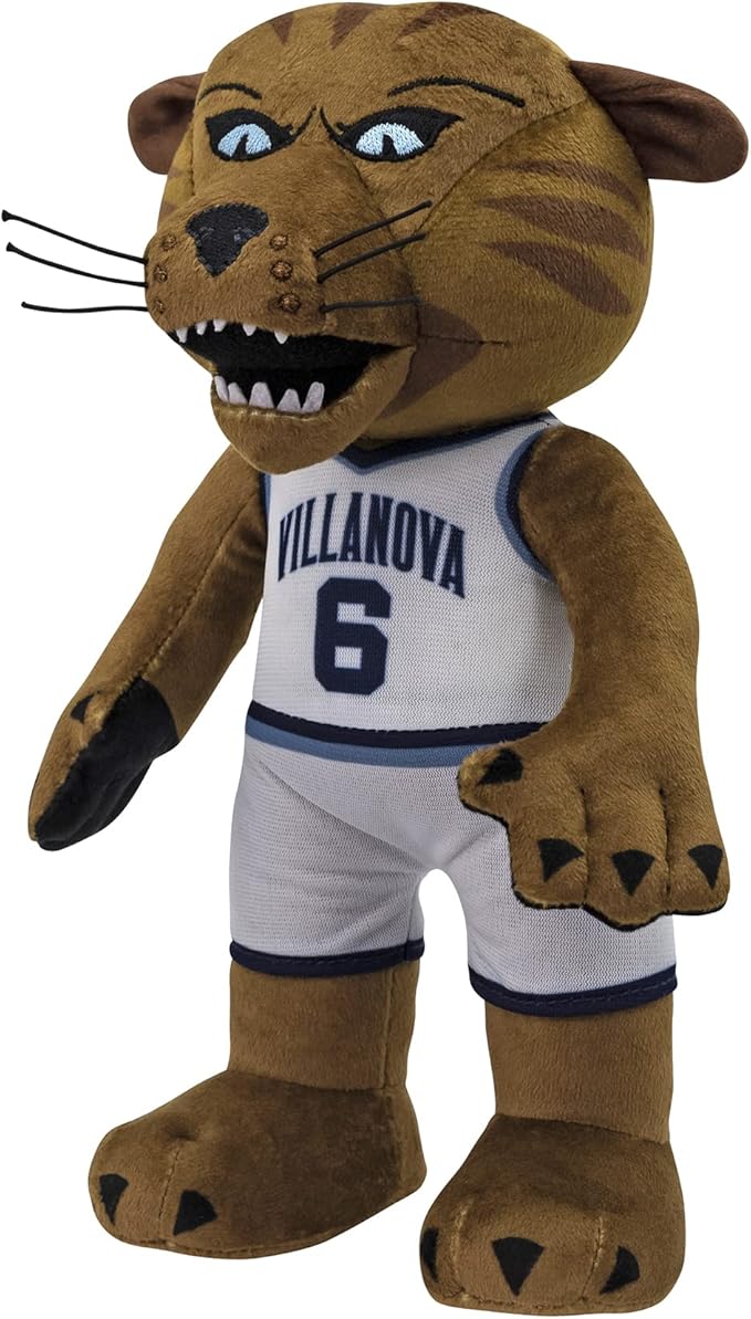 Bleacher Creatures Villanova Wildcats Will D. Cat 10" Mascot Plush Figures - A Mascot for Play or Display