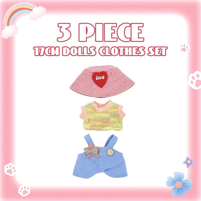 2025 New Doll Clothes - Outfit Set 17cm Doll Clothes, Exquisite Accessories, Cute Dolls Outfit Dress up Unique Style
