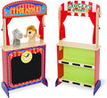 Monläurd® Wooden Puppet Theater for Kids – Montessori Pretend Play Stage, Puppet Show Set for Ages 4-8, Daycare & Home Use