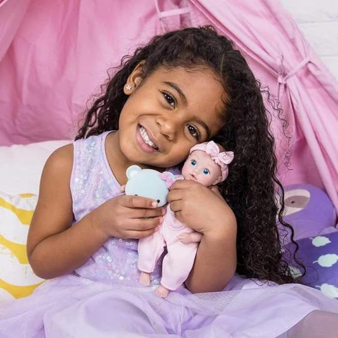 ADORA Be Bright Collections - Tots and Friends, 8.5” Baby Doll and Spirit Plush Animal, Made in Sweet Baby Powder Scent and Machine Washable, Birthday Gift for Ages 3+ - Baby Bear