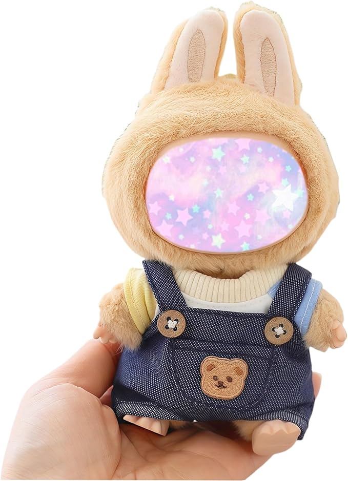 17cm Doll Clothes Set, 2 Pieces Dress Overalls Outfit Set for 6.7inch Doll Suit, Cute Fashion Clothes Accessories for 1st/2nd/3rd Gen Dolls Play & Display