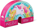 Crocodile Creek 12-Piece Mini Jigsaw Puzzle - Fun Floor Puzzles for Kids Ages 2-4 and Up - Heavy-Duty Shaped Box for Storage - Sweet Unicorn - 12" x 9" Finished