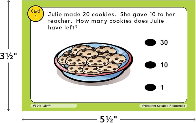 Teacher Created Resources - TCR6011 Power Pen Learning Cards: Math (Gr. 1)