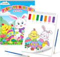 Paint with Water Coloring Books for Toddlers, Easter Theme Mess Free Watercolor Painting Papers for Kids Water Color Paint Kit Art Craft Birthday Gift for Ages 1-3, 4-8