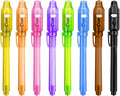 8PCS/36PCS Spy Pens Invisible Ink Pen with UV Light Magic Marker for Secret Message,Party Favors for 3+ Years Old Boys Girls,Birthday Christmas Halloween Party Goodies Gift Toy