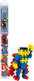 Plus Plus 3D Puzzle Cryptid Construction Building Block Set, Fun Fantasy Figures Stem Toys for Kids, 70 Interlocking Pieces - Superhero Mini Maker Tube