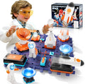 VATOS Space Science Circuit Kits for Kids - 31PCS Electronics Exploration STEM Kit with 100+ Projects, Rocket Launcher & Light Up Astronaut | Educational Learning Toy Gift for Boys Girls Ages 6+