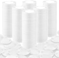 Coopay 600 Pieces Plastic Poker Chips Bingo Chip Bulk Learning Counters Disks Poker Card Game Counting Markers for Math Practice, Game Tokens and Teaching Rewards, 38 mm/ 1.5 Inches (White)