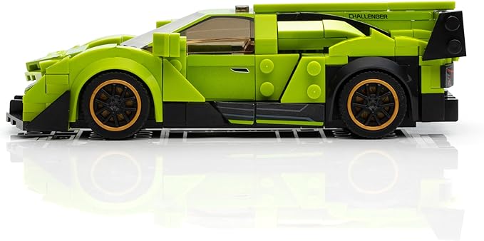 Block Builder Lambo Racing Car Building Block Set (348 Pieces). Racing Car Building Blocks for Kids and Adults
