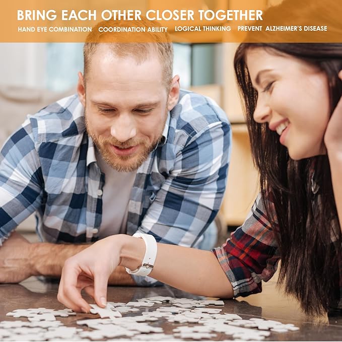 MOMIBOOK Puzzles for Adults 1000 Piece Jigsaw Puzzles of Let's Go! to The Market, Painting Image Difficult Challenging Hard Impossible Puzzle, Cute Funny Toys & Games Christmas Birthday Gifts