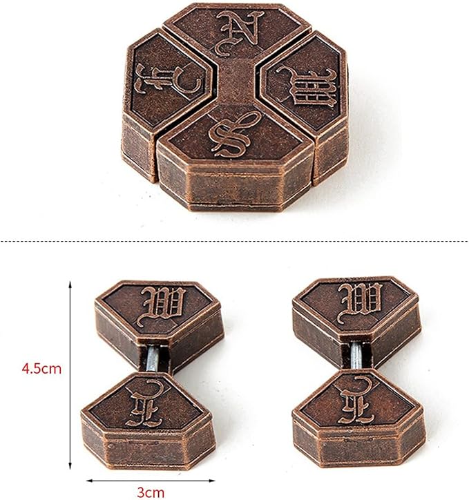 RoseFlower 28 pcs IQ Test Puzzle Metal Wire Puzzles Mind Game Educational Toys High Difficulty Brain Teaser Puzzle Toy for Kids and Adults - Explore Creativity and Problem Solving. Gift Desk Puzzles