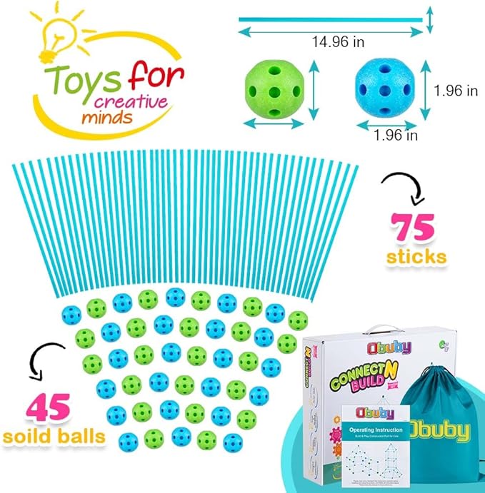 Kids Fort Building Kit 120 Pieces Construction STEM Toys for 3 4 5 6 7 8 9 10 11 12 Years Old Boys and Girls Ultimate Forts Builder Gift Build DIY Educational Learning Toy for Indoor & Outdoor